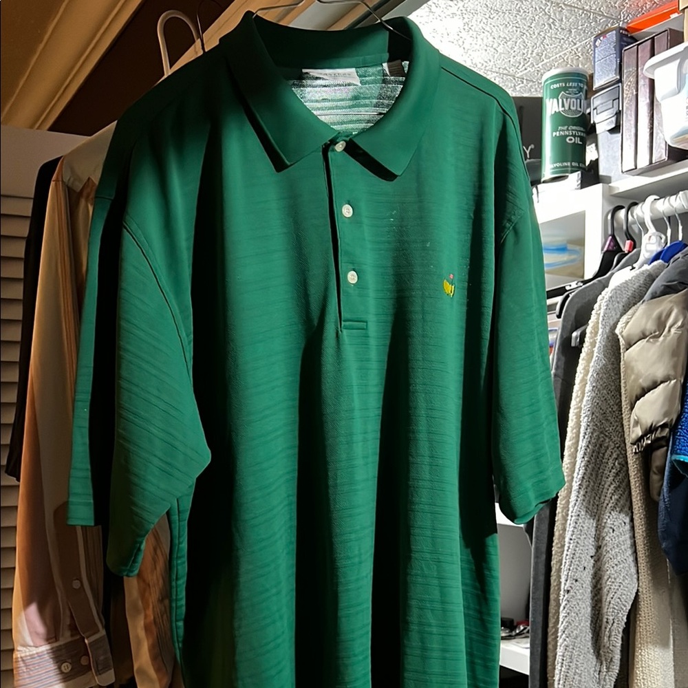 Masters Green Polo Shirt Casual Cotton Blend